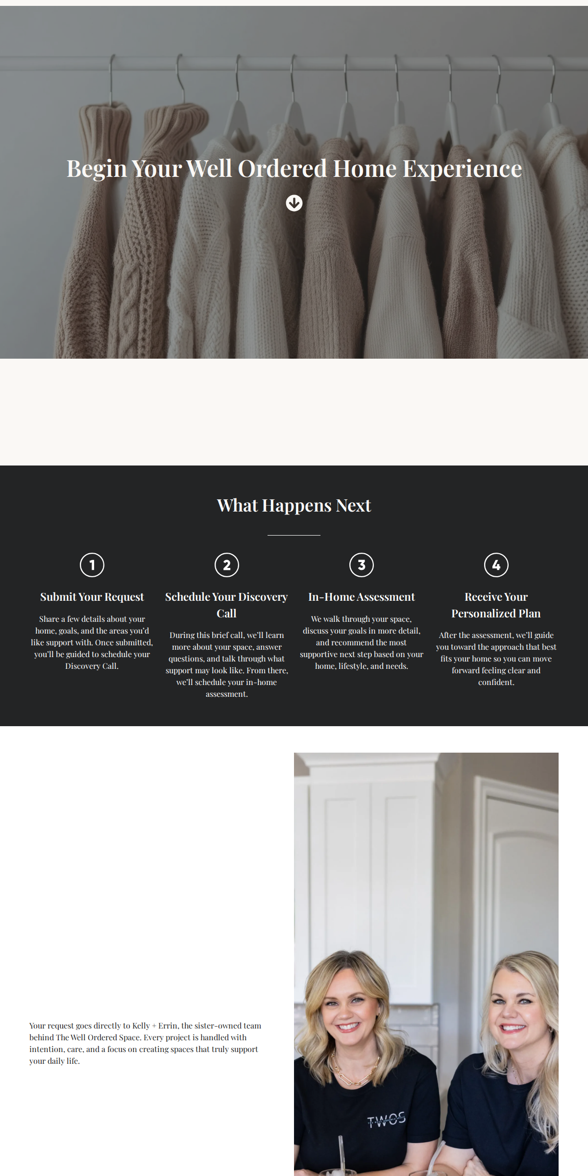 Clean Custom Quote page